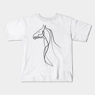 Horse Lineart Kids T-Shirt